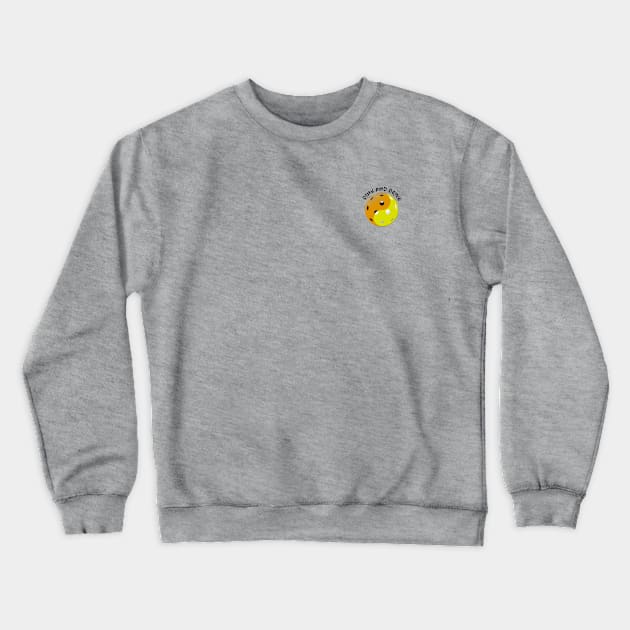 Pickleball Logo Size, Dink and Drive / Yin and Yang Crewneck Sweatshirt by numpdog